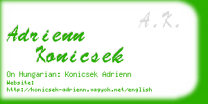 adrienn konicsek business card